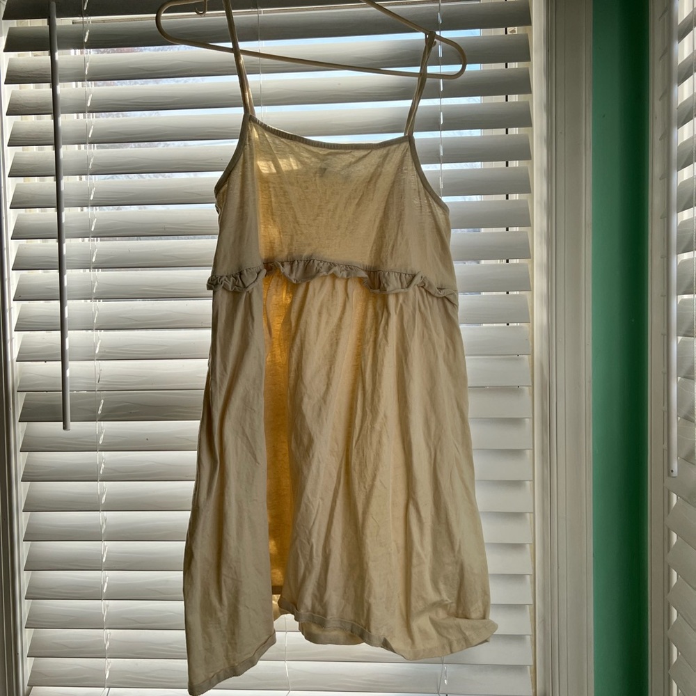 Cream Cotton ASOS Sundress Size 10